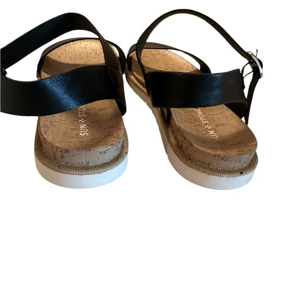 Women’s Sun + Stone Black Mattie Sandals Size 9 - Picture 7 of 8